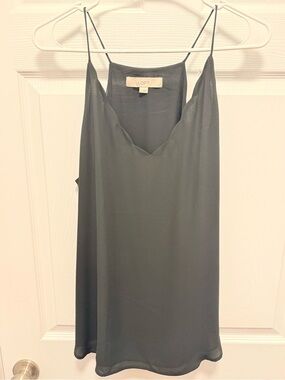 LOFT Black Spaghetti Strap Slip Tank